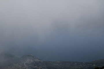 Fog over the Lake Ohrid