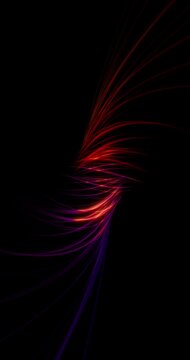 Red lines moving. 4K Vertical. Loop