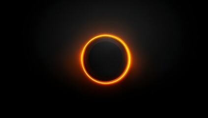 Dark background, glowing orange circle (2)