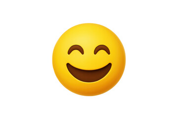 Fototapeta premium Smiling Face Emoji isolated PNG with Transparent Background