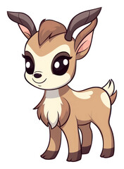 Antelope cartoon style animal drawing mammal.