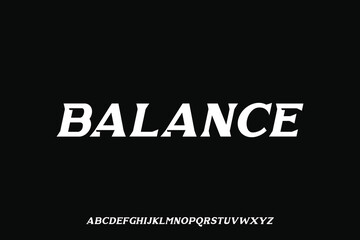 Display alphabet font vector design suitable for headline, poster, logo, magazine and many more