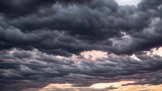 time lapse footage storm clouds sweeping sky dramatic lighting sunset revealing dynamic ather patterns moody 4K cinematography perfect dramatic nature