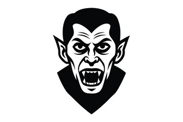 classic horror face vector icon