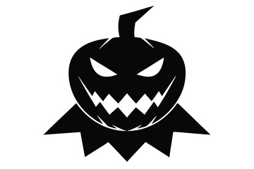 evil pumpkin head vector icon