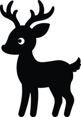 Obraz premium deer silhouette vector