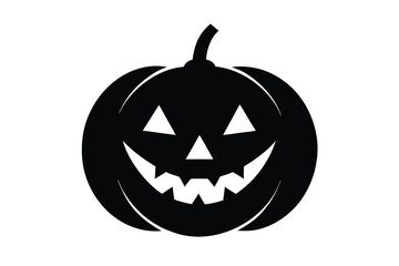 glowing jack o lantern vector icon