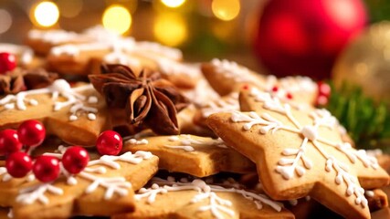 Gingerbread cookies holiday treats - Powered by Adobe