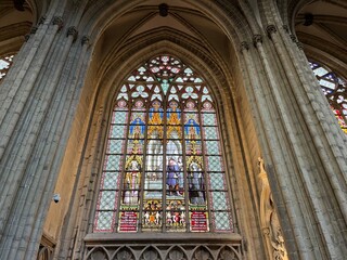 Cathedral of St. Michael and St. Gudula in Brussels, Belgium