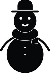 funny cartoon snowman