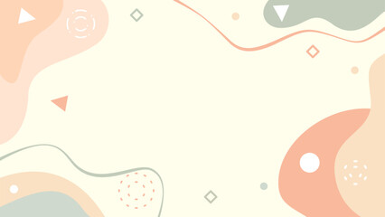 Fototapeta premium Minimalist abstract pastel vector designs with gentle organic shapes, balanced composition, and a soft, calming aesthetic.