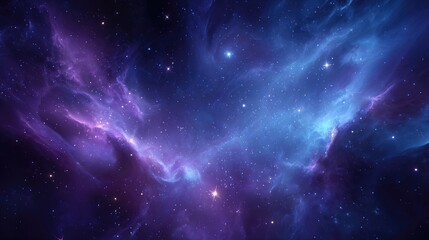 Fototapeta premium A vast expanse of nebulae filled with vibrant colors and numerous stars.