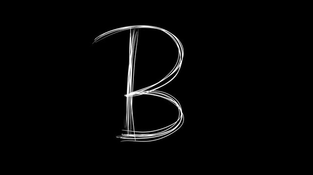 A to Z Hand-Drawn Animated Letters Alpha | Alphabet Animation Transparent Background