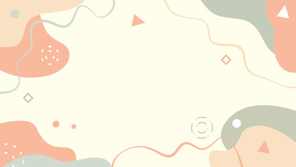 contemporary pastel vector backdrops combining flowing organic forms and minimalist design for a stylish, airy look.
