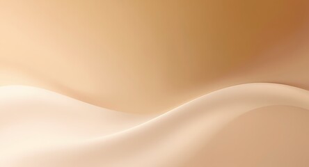 Fototapeta premium Elegant minimal design background with soft curves abstract art modern aesthetic warm tones smooth textures