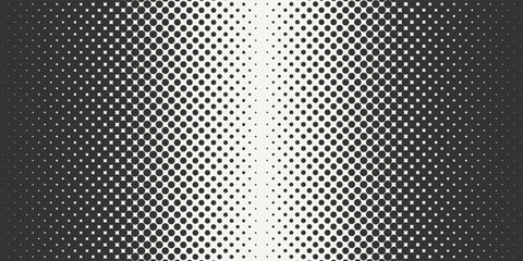 Halftone dotted pattern. Black and white halftone gradient.Transparent background.