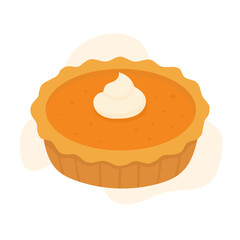 Delicious Pumpkin Pie with Creamy Topping: A Festive Treat Perfect for Celebrating Fall and Winter Gatherings, Full of Flavor and Comfort.