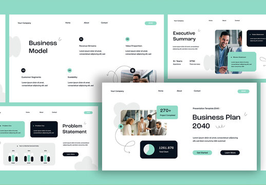 White Blue UI UX Creative Business Plan Presentation