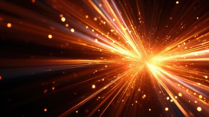 Obraz premium Radiant burst of light rays emanating from a central point.