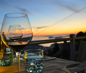 Sunset dining experience