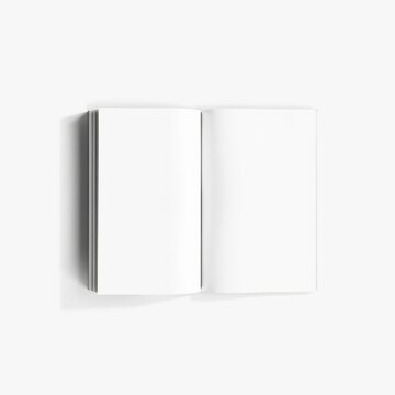 Universal blank opened a4 (a5) magazine with soft realistic shadows isolated on gray background book mockup blank template professional presentation blank empty  creative comp
