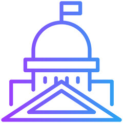 Government icon for economy macro, business, website, application, printing, document, poster design, etc