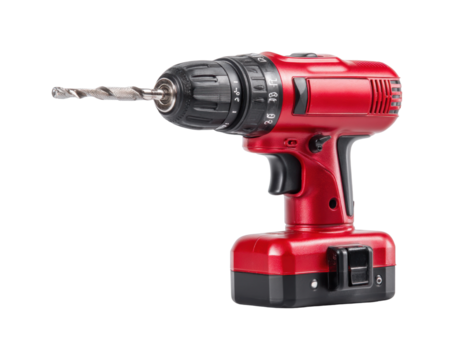 Power drill operation workshop tool equipment diy project insights isolated on transparent background, png