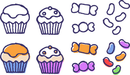 ハロウィンイラスト_お菓子