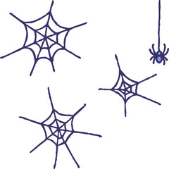 ハロウィンイラスト_蜘蛛