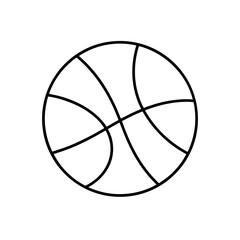Outline of a ball game on transparent background