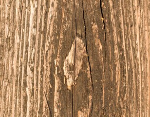 Obraz premium Close-up weathered wood grain texture