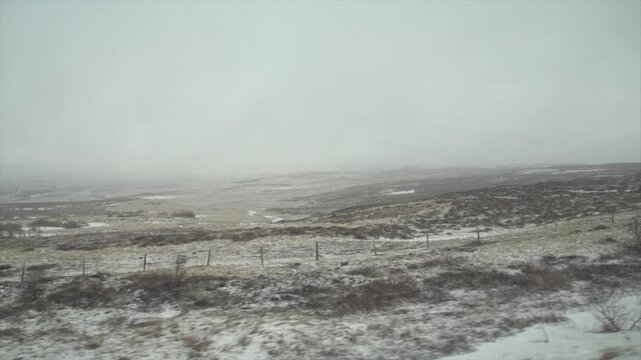 Route d&eacute;sertique Islande en hiver