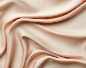 Fototapeta premium Stylized seamless folds of silk fabric with cozy natural texture and subtle highlights