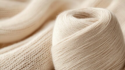 Cozy silk threads in seamless circular motion, stylized soft and warm background
