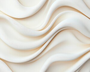 Obraz premium Soft cozy silk swirl pattern in seamless design, organic flowing shapes in neutral tones