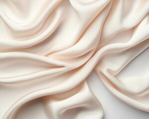 Fototapeta premium Stylized seamless folds of silk fabric with cozy natural texture and subtle highlights