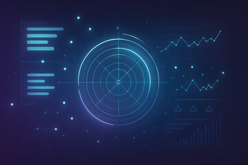 Abstract blue digital network background with glowing circuit lines, floating binary code, and transparent layers of geometric hexagons, evoking AI and data transfer.