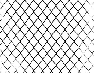 Fototapeta premium Close-up of metal chain-link fence