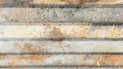 Aged Corrugated Surface with Signs of Wear — Industrial Texture for Design, Background, or Artistic Projects

