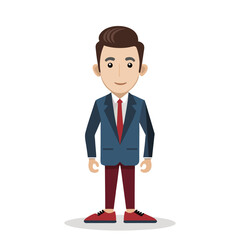 Confident male leader in luxury shoes and elegant suit posing with authority – premium fashion and business concept illustration