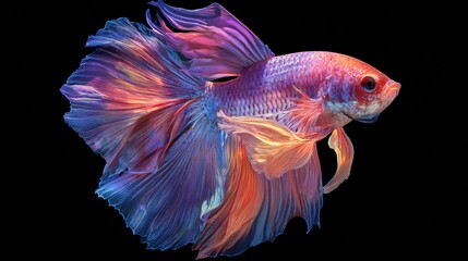 Vibrant Betta Fish - Colorful Siamese Fighters in Aquatic Environment