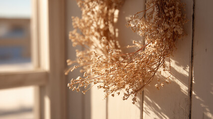 Obraz premium minimalist christmas celebration atmosphere in usa is captured beautifully