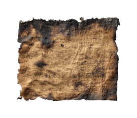 Ancient manuscript discovery archaeological site historical document heritage isolated on transparent background, png
