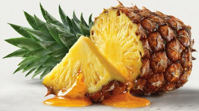 Dioxin contamination in Thai pineapples shows in vibrant flesh and drops