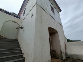 Heritage Building of Aguada Central Jail Showcasing Portuguese Colonial Influence in Goa India