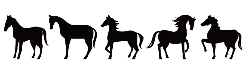 使いやすい馬のシルエット素材集