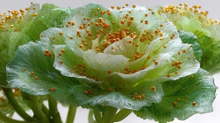 Solitary lettuce rosette enhanced with nanoparticles for cold tolerance application