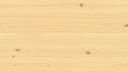 Fototapeta premium A detailed close-up of a light-colored pine wood board showing the natural grain and knots. Perfect for backgrounds and textures.