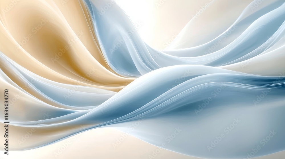 Canvas Prints elegant abstract wave wallpaper with seamless curves and fluid style for background illustrations