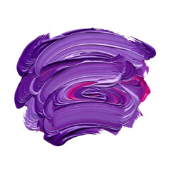 Obraz premium Vibrant abstract oil paint swirls in purple and pink tones with textured detail